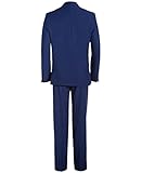 Calvin Klein Boys' 2-Piece Formal Suit Set, Includes Single Breasted Jacket & Straight Leg Dress Pants with Belt Loops & Functional Pockets, Infinity Blue, 16 Husky