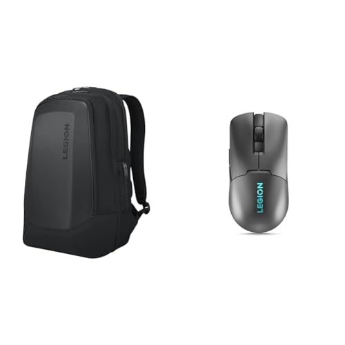 Lenovo Legion 17" Gaming Laptop Backpack and 19K DPI RGB Wireless Gaming Mouse with 6 Programmable Buttons
