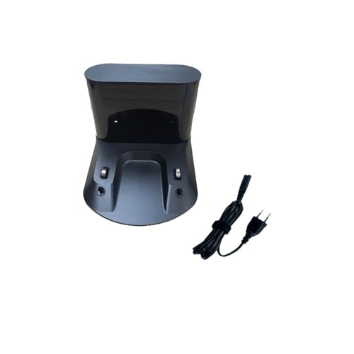 JINGDING Original Charger Dock, Compatible for Roborock S50 / S51 / S55 / S5 MAX / S6, Robot Vacuum Cleaner Spare Parts Replacement Spare Parts (Color : Black with Cable(EU))