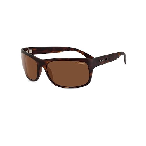 Serengeti Pistoia 8300 64MM Matte Dark Tortoise/Mineral Polarized Drivers Rectangular Sunglasses For Men + BUNDLE with Designer iWear Eyewear Kit
