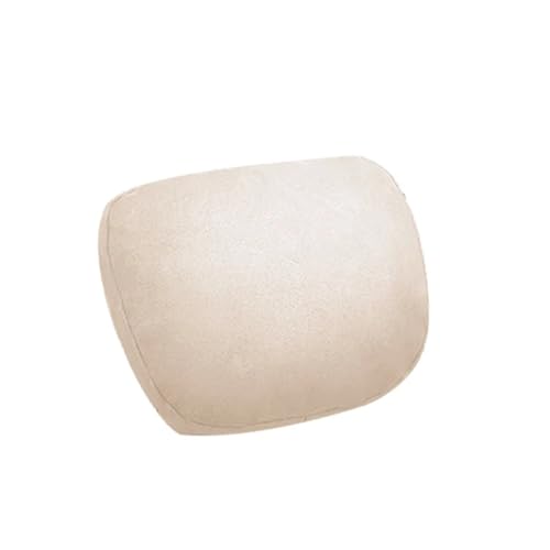 Soft Car Headrest Compatible with Maybach Design S Class Ultra Soft Pillow Suede Fabric/Benz Car Accessories Interior(Beige)