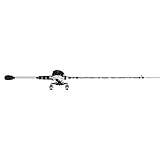 Abu Garcia 7’ Max Pro Fishing Rod and Reel Baitcast Combo, 7+1 Ball Bearings with Lightweight Graphite Frame & Sideplates, MagTrax Brake System