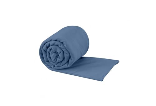 Sea to Summit Portable Pocket Towel for Camping, Gym, and Travel, Large (24 x 48 inches), Moonlight Blue