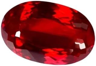 50 to 52 Ct Natural Flawless Burmese Pigeon Blood Red Ruby Faceted Oval Cut Loose Gemstone for Jewellery Making