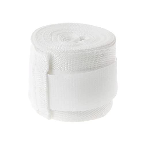 LTLCLZ 5Cm Width Cotton Boxing Bandage Sport Bundle Strap Sanda Muay Thai Taekwondo Hand Wrapped Gloves Boxing Handguard Protective Gear,White,5M