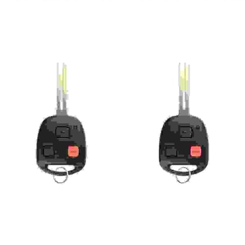 Replacement Keyless Remote Head Key Fob Compatible with Lexus RX300 2001 FCC N14TMTX-1 N14TMTX1 Part Number 89070-48020 8907048020 Pack of 2