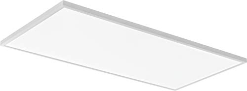 Lithonia Lighting 2x4 LED Flat Panel Light, Ceiling Lighting Fixture, 4000 Lumens, 3500K to 5000K Switchable CCT, Includes Direct Ceiling Mount Bracket, White