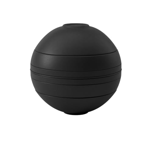Villeroy & Boch Iconic La Boule, 7-Piece Dinnerware Set, Premium Porcelain, Dishwasher Safe, Black