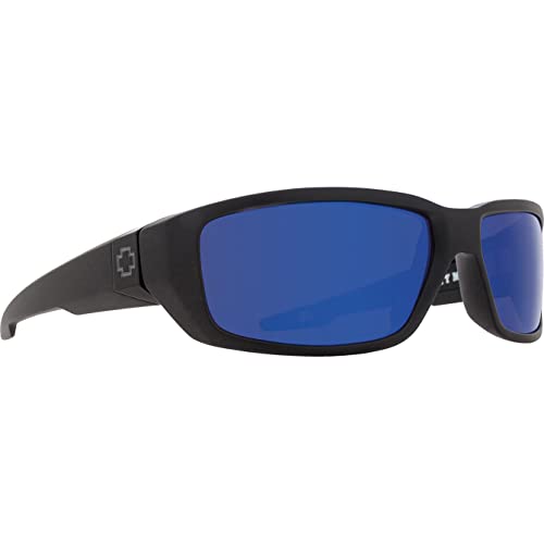 Spy Optic Dirty Mo Sunglasses Matte Black With Blue Spectra Polarized Lens