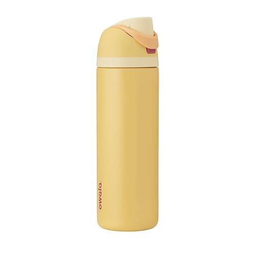 Owala Disney Princess FreeSip Insulated Stainless Steel Water Bottle with Straw for Sports and Travel, BPA-Free Sports Water Bottle, 24 oz, Belle