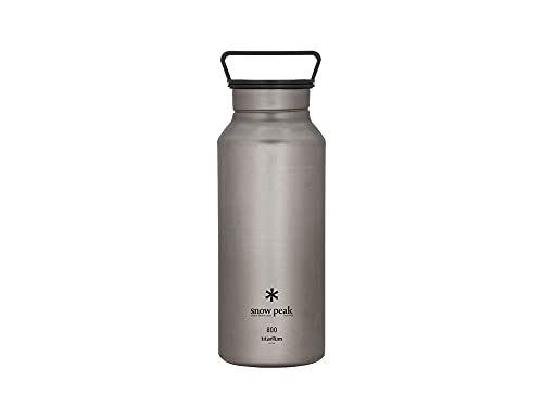 Snow Peak Titanium Aurora Bottle, Durable, Lightweight, Camping, Hiking, Backpacking Water Bottle, 800ml