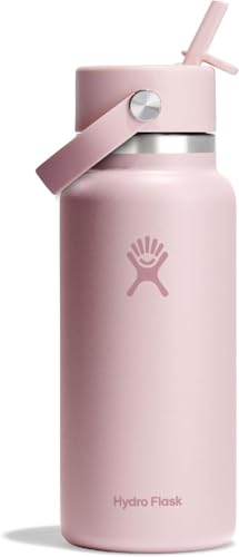 Hydro Flask 32 Oz Wide Flex Straw Cap Bottle - Insulated Stainless Steel - Wide Straw Lid, Non Spill, Leakproof in Tonal Trillium