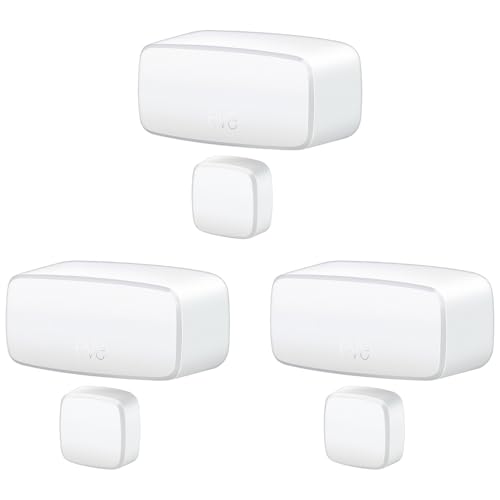Eve Door & Window (Matter) 3 Pack – Smart Contact Sensor for Doors & Windows, Open/Closed State, Automatic Control of Accessories, Matter Over Thread, Apple Home, Alexa, Google Home, SmartThings