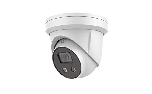 4MP AcuSense PoE IP Camera, Compatible with Hikvision DS-2CD2346G2-IU, H.265+ Outdoor Turret Network Camera Human and Vehicle Detection False Alarm Filter by Target Classification 2.8mm Fixed