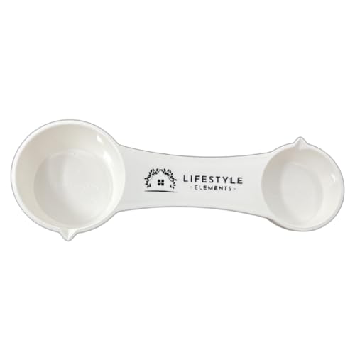 All In One Measuring Spoon With 1 Tbsp, 1 Tsp, 1/2 Tsp, 1/4 Tsp Measures - Plastic - Use for Dry Ingredients or Liquids - Durable Rugged Dishwasher Safe - Made in USA - Versatile Kitchen Tool