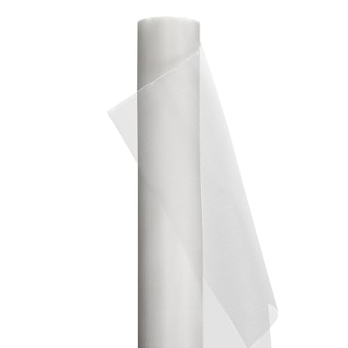 homeemoh 39.37x39.37 Inch 25 Micron Food Grade Nylon Filter Mesh Woven Net Fabric Filter Sheet for Home Brewing