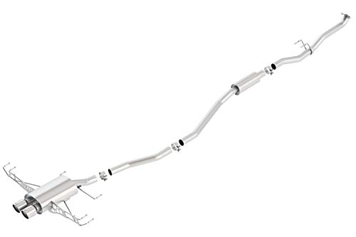BORLA 140739 Cat-Back Performance Exhaust System for 2017-2021 Honda Civic Sport 4 Cyl. T-304 Stainess Steel S-Type Sound Dual Center Rear Exit Dual 3.5" Polished T-304 Stainless Steel Tips