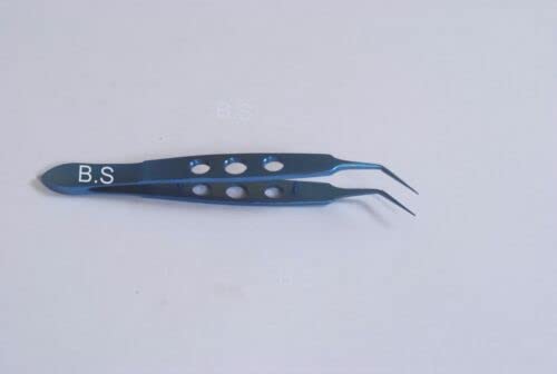 Titanium Mc pherson Tying Forceps Angled Ophthalmic Instruments