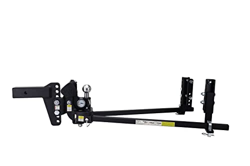 Weigh Safe True Tow Middleweight - Weight Distribution Hitch - Ball Mount Hitch with Anti-Sway Technology - 6" Drop Hitch, 2" Shank & 12,500-lb Towing Capacity