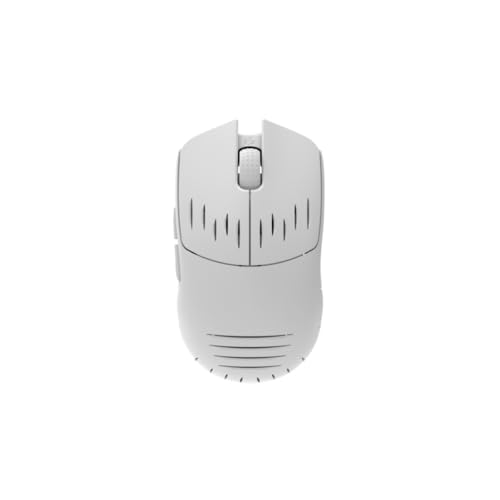 GWolves HT-S2 Lightweight Wireless Gaming Mouse, ~33Gram,8K-Report, Low Latency, PAW3395 26,000 CPI, Nrf52840 High-Performance CPU, 6 Programmable Btns, On-Board Memory, PC/Mac and Laptop(White)