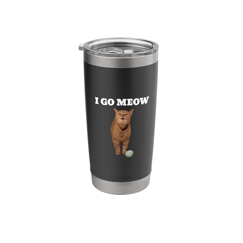 I Go Meow Cat Meme Stainless Steel Insulated Tumbler