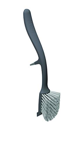Joseph Joseph Edge Dish Brush with Integrated Sink Rest, Grey