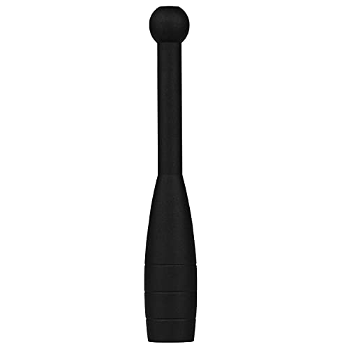Retrospec Grip Steel Club 15 Lbs For Strength Training, Rehabilitation, Stretching, Conditioning And Rotational Training - 5, 10, 15lb Options For Women & Men Matte Black