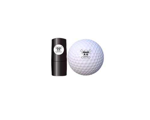 Generic Cool Geek Golfball Stamp Marker Pirate One Piece, Black