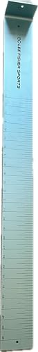 Fish Measuring Board, Fish Ruler, 1/8" Thick x 3.5" Wide x 36" Long Anodized Aluminum Finish, Aqua Blue. Must Have one to Avoid Citation. Wide and Durable.