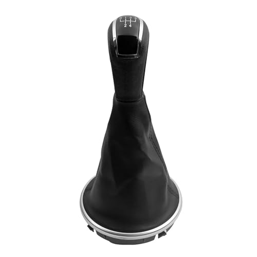 DEVFGTQA 5/6 Speed Car Manual Gear Shift Knob Gearbox Lever Shifter Knob Boot Compatible Fabia 2 II Roomster 2006 2007 2008 2009 2010(5 Speed)