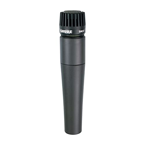 Shure SM57 Pro XLR Dynamic Microphone - Professional Studio & Live Performance Cardioid Mic for Instruments, Recording for Drums, Percussion, & Instrument Amplifier Miking (SM57-LC)