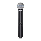 Shure BLX288/B58 Wireless Microphone System - 14-Hour Battery Life, 300 ft Range, UHF | Includes (2) BETA 58A Handheld Vocal Mics, Dual Channel Receiver | H10 Band (BLX288/B58-H10)