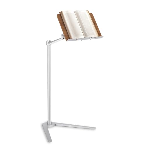 Book Stand for Reading - Multiangle Adjustable Book Holders for Reading Hands Free，Book Holder Stand with an Elastic Book Clip for Holding Books，Laptops，Tablets，Mobile Phones，Projectors