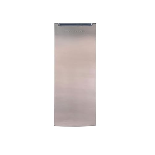 Frigidaire Upright Freezer, 6.5 cu. ft., Deep Freeze, Vinyl Coated Metal with Wire Shelving, Compact for Kitchen, RV, Dorm, Cabin, and Trailer, Platinum Design Series, Silver - 21D x 23W x 56H