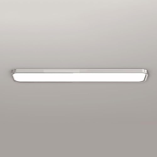 6000K LED Ceiling Light Rectangle Ultra Thin Low Profile Ceiling Lamps, Aluminum Close to Ceiling Light Fixture for Bedroom Kitchen Closet Hallway, Hardwired (Walnut,100cm)