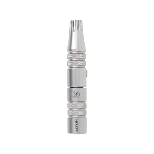 MERKUR Nose & Ears Hair Trimmer, Safe Hair Removal Tool for Men & Women, Twist and Cut Mechanism, Stainless Steel Clip, Easy to Clean, Battery-Free