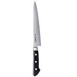 MASAMOTO VG Sujihiki Slicing Knife 9.5" (240mm) Made in JAPAN, Professional Japanese Slicer Knife for Brisket, Meat, Sashimi, Super Sharp Japanese Stainless Steel Blade, Full Tang POM Handle, Black