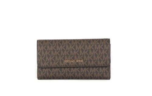 Michael Kors Women's Trifold Wallet, Brown, L