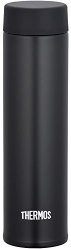 Thermos Water Bottle, Vacuum Insulated Pocket Mug, 6.1 fl oz (180 ml), Black JOJ-180 BK