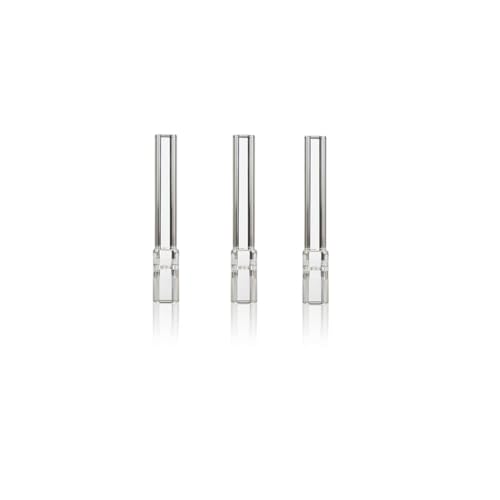 XL Glass Tube Stem Solo Set, 90mm Straight Long Steam Chemistry Air Drying Tubes, 3Pcs (Aroma Stems)