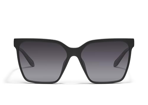 Quay - Womens Sunglasses, Polarized Square Lenses with UV Protection, Oversized Sunglasses (Level Up Remixed)