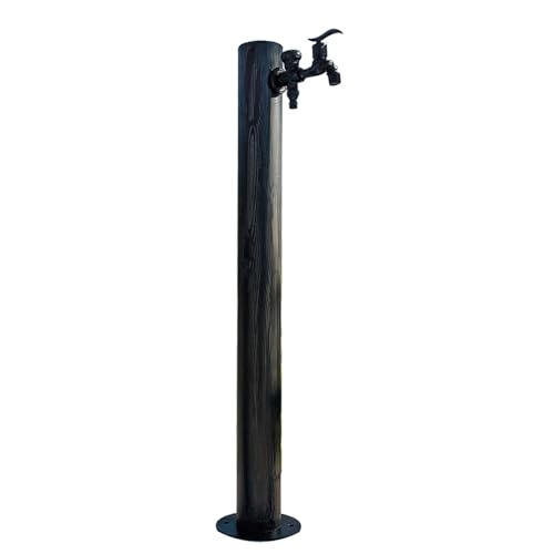 MHJKHG Hose Extender for Faucet Outdoor, Fuente de Agua para Jardin with Brass Faucet, Suitable for Outdoor Gardens, Irrigation Fountains，Black 95x17cm/37x7in