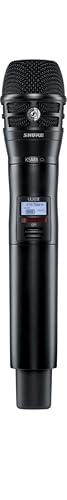 Shure ULXD2/K8B Handheld Transmitter with KSM8 Black Vocal Mic Capsule - for use with ULX-D Digital Wireless Microphone Systems, Receiver Sold Separately | H50 Band (ULXD2/K8B=-H50)