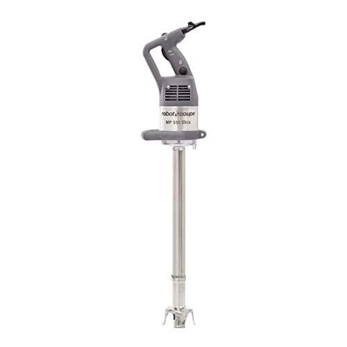 Robot Coupe MP550 Commercial Power Mixer Immersion Blender, 21-Inch Shaft, 840-Watt, Single Speed, Stainless Steel Bell & Blades, Gray, ETL/NSF Listed, 120V