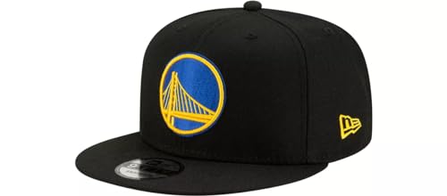 New Era NBA 9FIFTY Adjustable Snapback Hat Cap One Size Fits All (US, Alpha, One Size, Golden State Warriors Black)