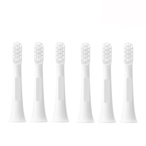 ZJgZmslcd Compatible with XIAOMI Compatible with MIJIA Sonic Electric Toothbrush Head T100 T300 T500 T500C Replacement Toothbrush Heads(Mijia T100 6PCS)