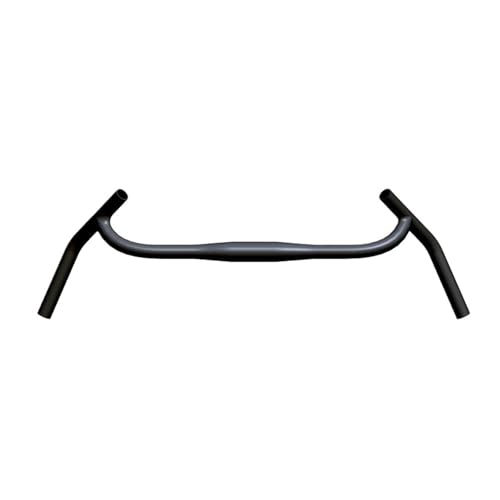 XBUYVRZ Bicycle Handle No Logo New Carbon Gravel H Handlebar Big Flare Bar Cycle Cross Road MTB Bike Handlebars Carbon Fiber Travelling Bicycle(No Logo 580mm)