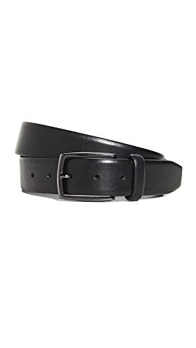 BOSS Mens Celie Smooth Leather Belt, Black, 34 US
