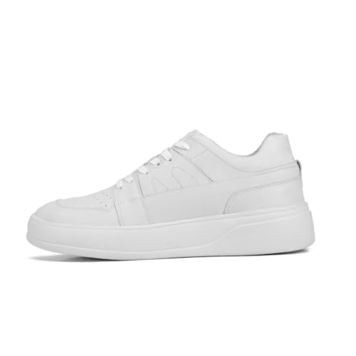 Staerk Druon Men's Platform Sneakers Gain 2.5" in Height With Premium PU for Superior Durability & Comfort Stylish Lightweight and Designed for All-Day Wear With Enhanced Support and Resistance (White, US Footwear Size System, Adult, Men, Numeric, Medium, 10.5)