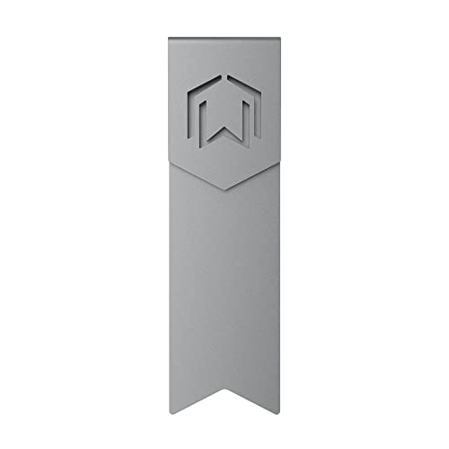 CZUR Metal Bookmark, Stylish Bookmarks, Teacher Valentine Gift, Unique Gift for Women, Men, Readers, Light&Durable Reward Bookmark with ANODIZING Technology, SuperGrip U-Shape Design-Dark Gray